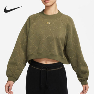 新款 当季 女子运动卫衣短款 套头衫 222 Nike DM7281 耐克官方正品