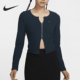 耐克正品 开衫 休闲新款 Nike 女士针织透气修身 长袖 上衣HM3725 171