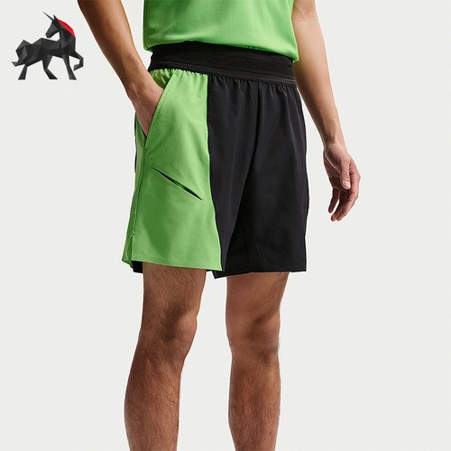 Nike/耐克正品2026春季款男士拼接经典透气松紧腰短裤IB1038-010