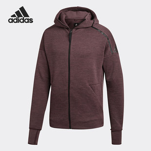 新款 男子2020春季 ZNE休闲针织连帽夹克CY9906 阿迪达斯正品 Adidas
