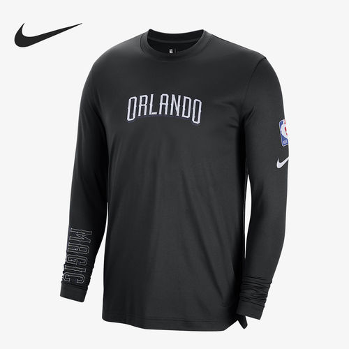 Nike耐克正品城市版奥兰多魔术队男字母印花长袖T恤DN8506-010