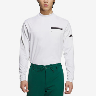 Adidas/阿迪达斯春秋款男士立领高尔夫修身运动长袖T恤IM6412