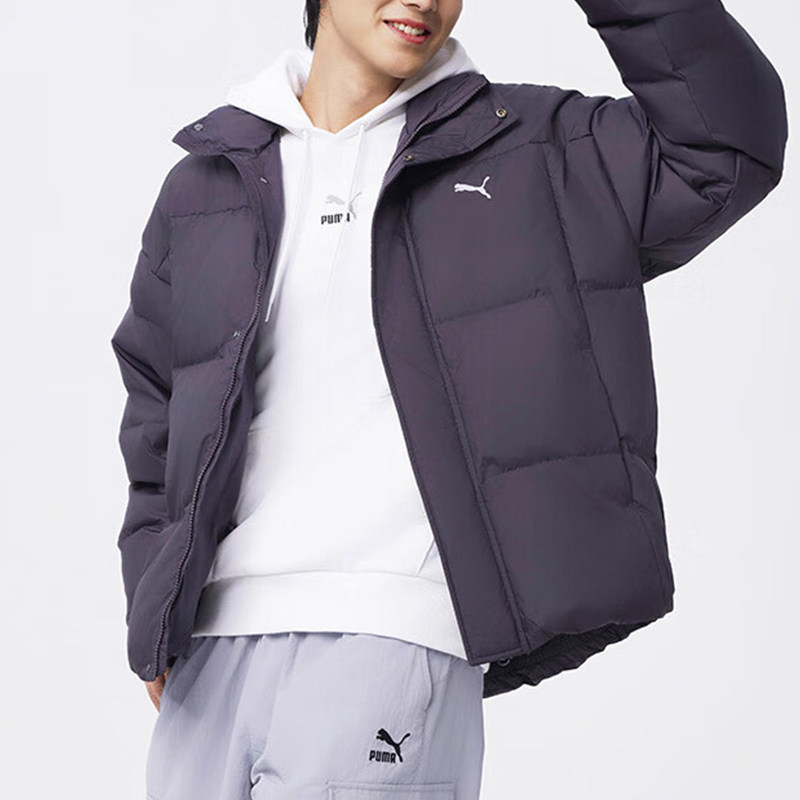 Puma/彪马正品2025男女宽松加厚保暖立领运动休闲羽绒服631636-13