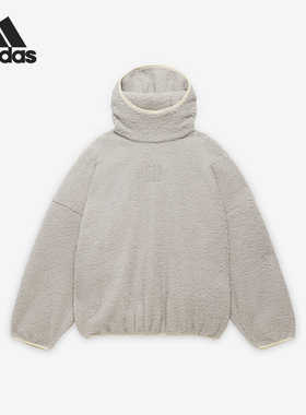 Adidas/阿迪达斯正品新款男女宽松保暖仿羊羔绒卫衣IM6074