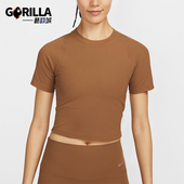 耐克正品 新款 女士圆领紧身运动瑜伽短袖 Nike T恤HF2773 281