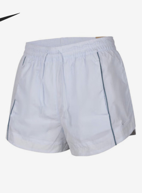 Nike/耐克正品梭织休闲短裤新款女白色经典轻盈短裤FV7501-423