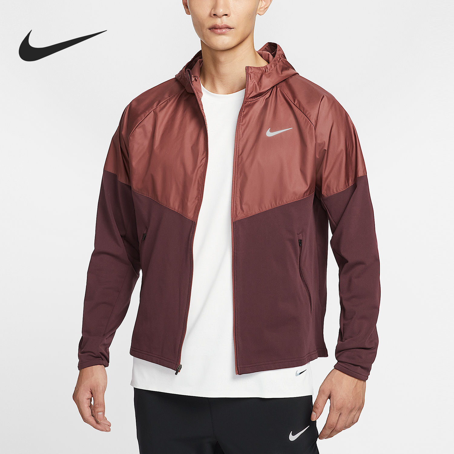 Nike/耐克正品Miler Repel 男士训练加绒拼接夹克HV2670-652