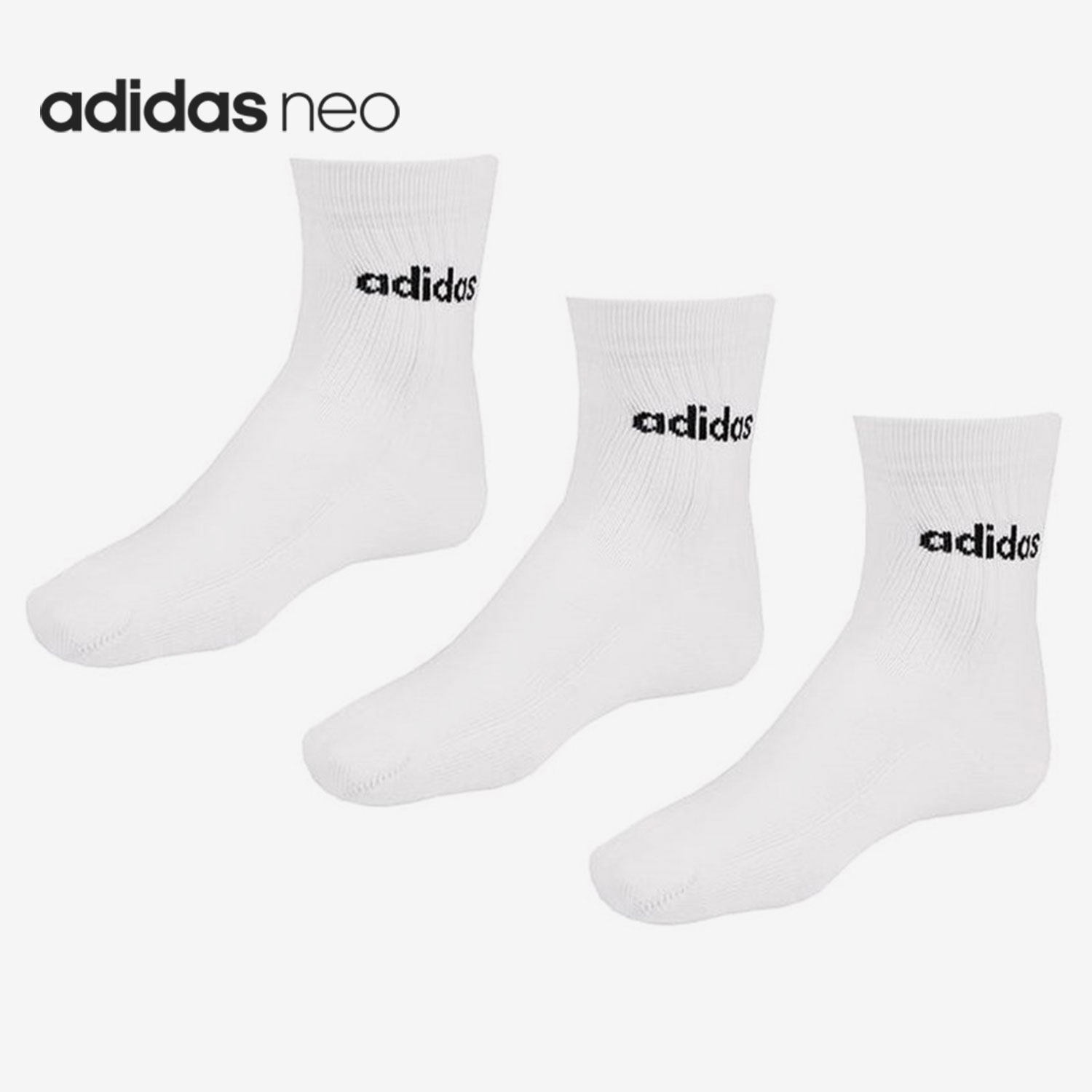 Adidas/阿迪达斯正品NEO男袜女袜当季新款休闲运动袜 GE1379