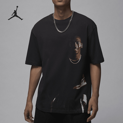 Nike/耐克官方正品JORDAN男士运动图案宽松休闲短袖HV5047-045