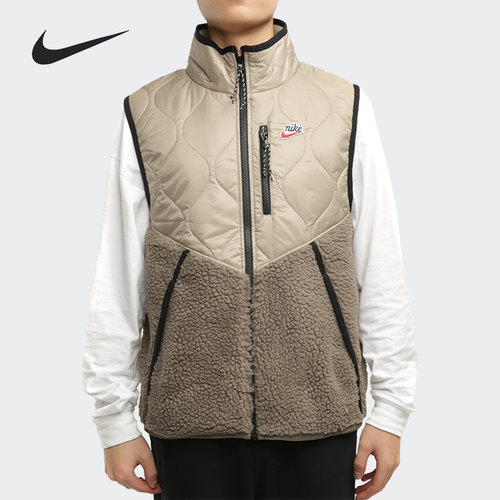 耐克男子保暖运动棉马甲