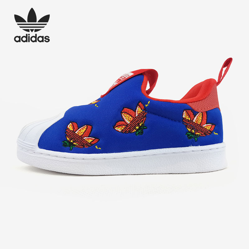 阿迪达斯三叶草小童运动软底鞋