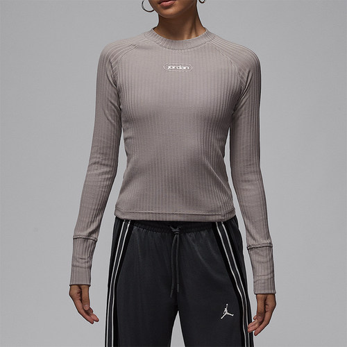 Nike/耐克正品Jordan Flight女士日常圆领运动紧身T恤IO9717-016