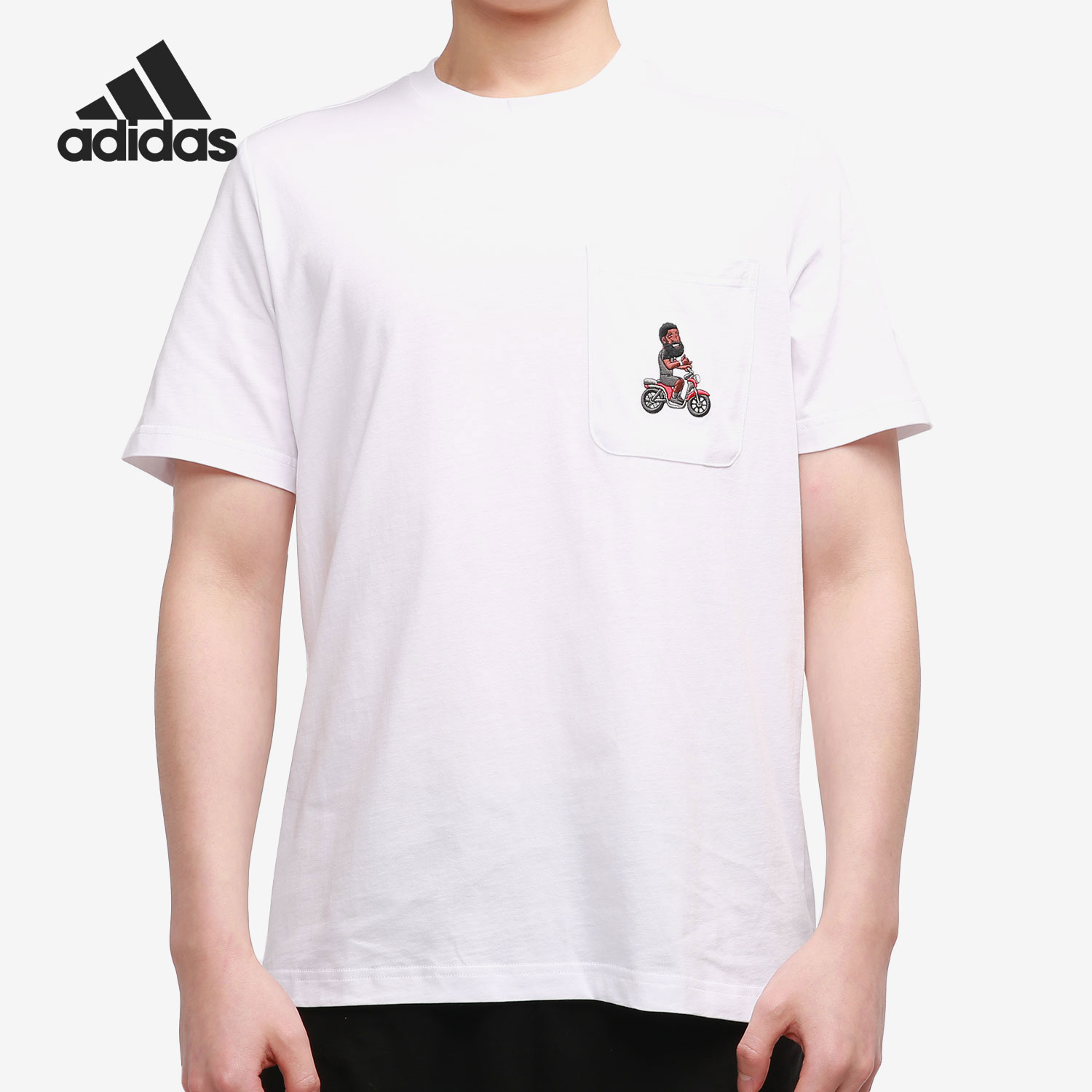 Adidas/阿迪达斯正品2021年夏季新款口袋男子短袖运动T恤 GP3427