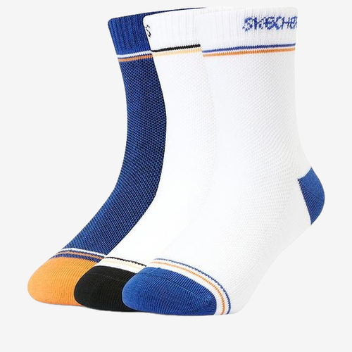 Skechers斯凯奇正品儿童柔软亲肤舒适休闲运动袜子L223B113-03WJ