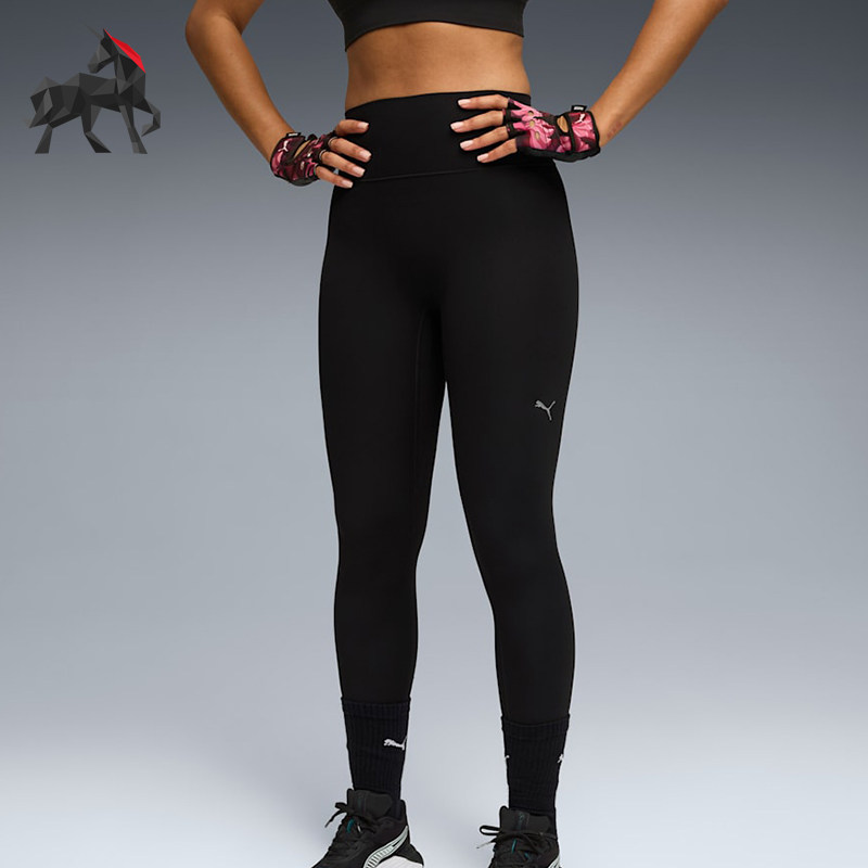 Puma/彪马正品女士高腰经典舒适紧身裤运动休闲长裤527463-01