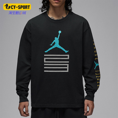 Nike/耐克正品JORDAN男士针织印花运动休闲长袖上衣IM6508-010