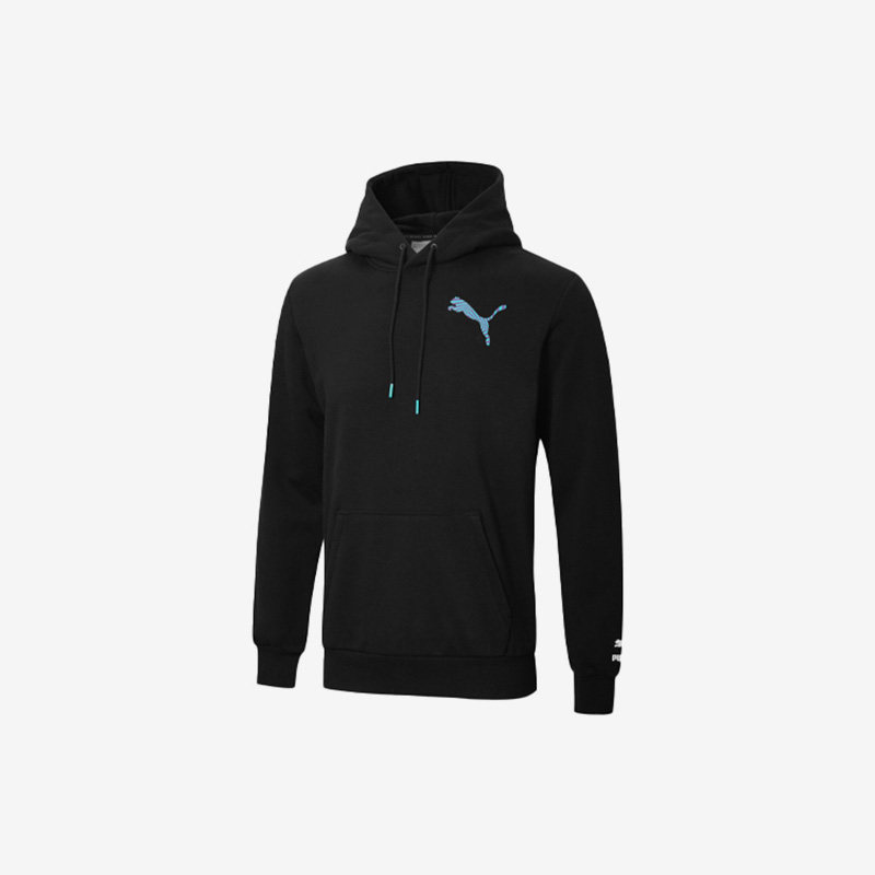 Puma/彪马正品男士纯色字母图案印花连帽套头卫衣596632-11