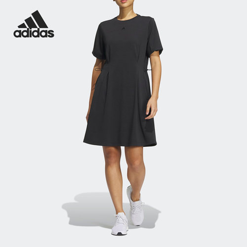 Adidas/阿迪达斯正品夏季新款女子运动休闲短袖连衣裙HY1391