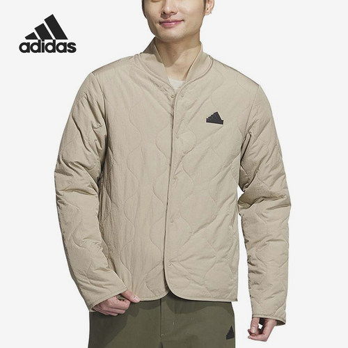 阿迪达斯男士保暖运动休闲棉服