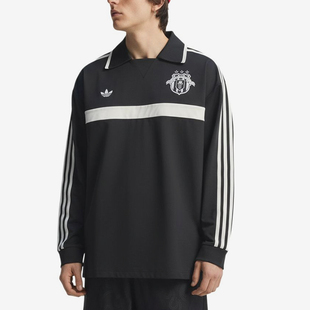 Adidas/阿迪达斯三叶草新款男女休闲长袖Polo衫JZ6967