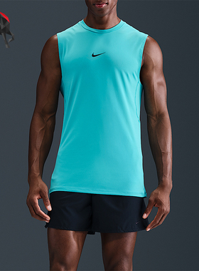 Nike/耐克正品PRO DRI-FIT 男士健经典身T恤透气背心FB7924-345