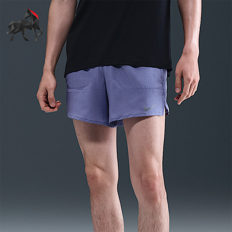 Nike/耐克正品Stride Dri-FIT男士透气跑步运动短裤HV2194-499
