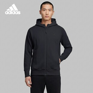 新款 秋季 男子针织运动夹克外套IN5089 阿迪达斯正品 Adidas