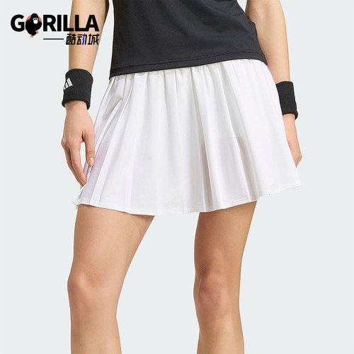 Adidas/阿迪达斯正品TENNIS SKIRT女士经典运动休闲百褶裙KY8897