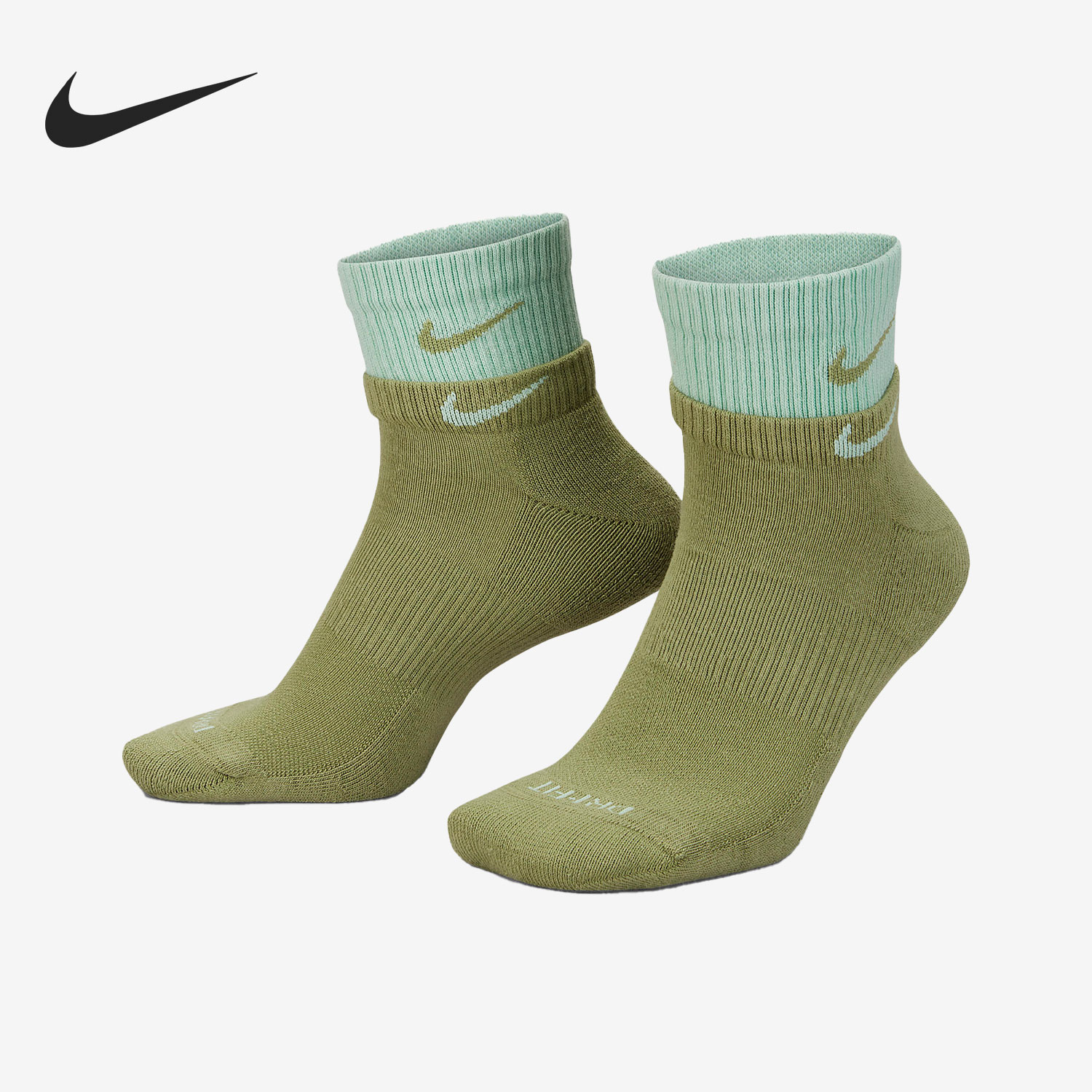 Nike/耐克正品秋季新款男女运动休闲中筒袜一双装DH4058-334