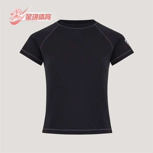Adidas/阿迪达斯正品夏季女士轻盈圆领简约针织透气短袖T恤KZ5449