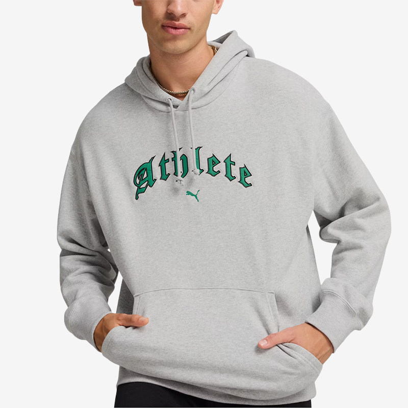 Puma/彪马正品2025新款男士经典袋鼠兜连帽卫衣套头卫衣626678-04