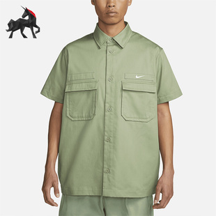 DX3341 Nike 386 男子翻领运动服T恤宽松衬衫 短袖 耐克正品 夏季