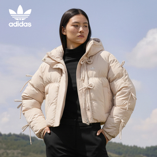 DOWN女士时尚 Adidas PLAY BOW 连帽羽绒服KC2610 阿迪达斯正品