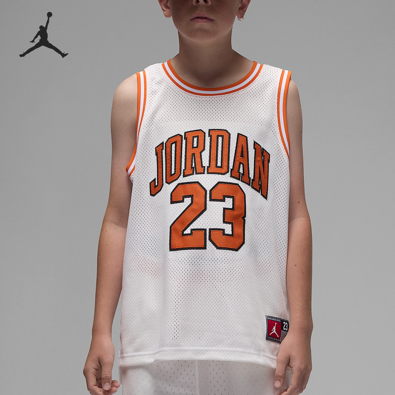 Nike/耐克正品JORDAN大童运动无袖网眼篮球透气球衣DO1968-133