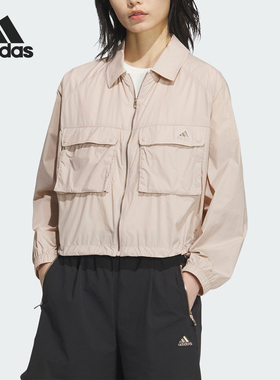 Adidas/阿迪达斯官方正品W MT WV JKT女士抗风拉链夹克外套JI9800