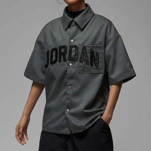 HQ9200 JORDAN女士休闲翻领梭织宽松透气短袖 068 耐克正品 Nike