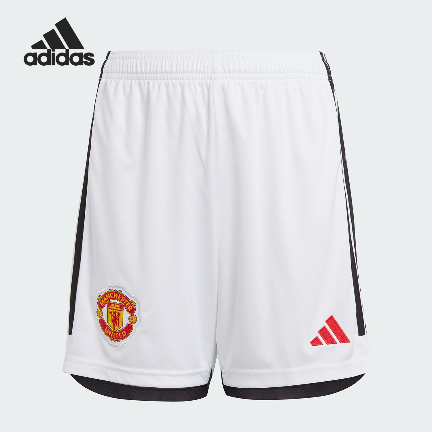 Adidas/阿迪达斯正品大童曼联球迷版主场足球运动短裤IA7216