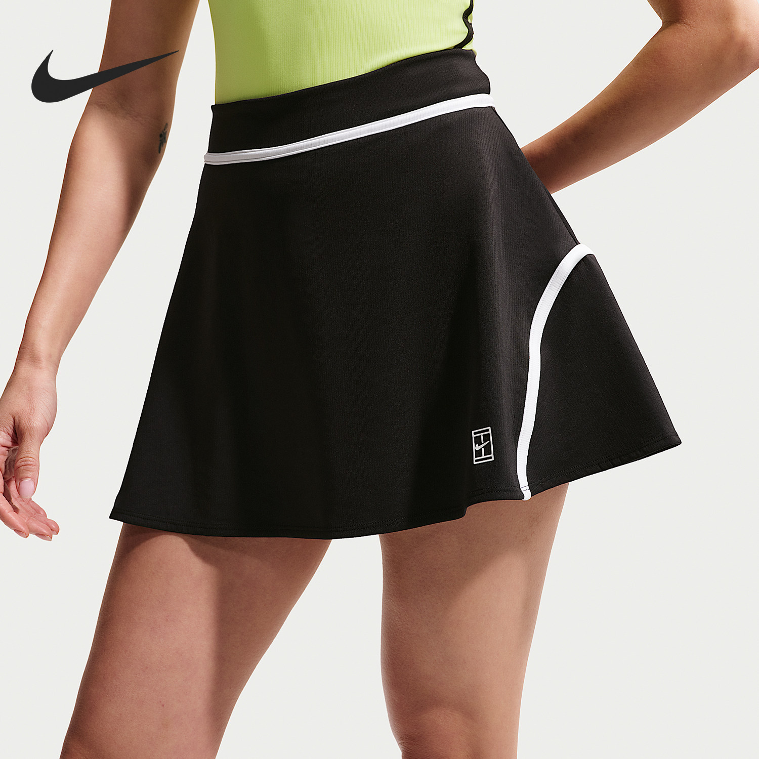 Nike/耐克官方正品Court Advantage女士高腰训练网球裙II3625-010