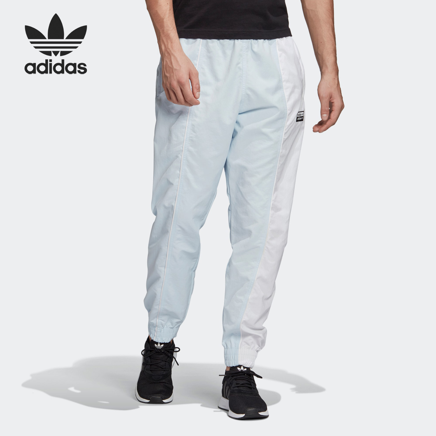 阿迪达斯三叶草男子运动针织长裤