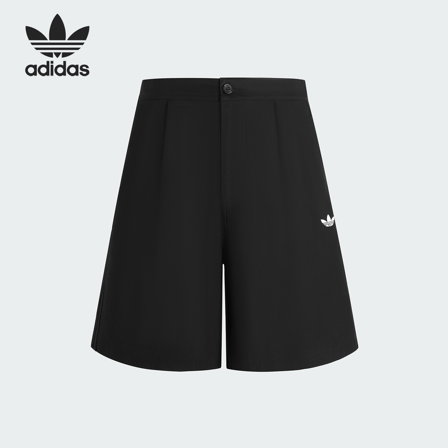 Adidas/阿迪达斯正品三叶草男士宽松梭织日常透气短裤KG6693