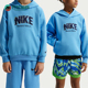 耐克正品 2026春季 款 Nike 大童日常连帽套头针织卫衣HV0508 412