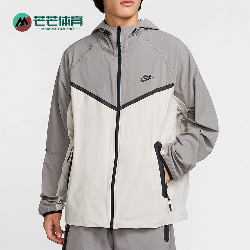 Nike/耐克正品男士透气连帽拉链时尚长袖经典夹克外套HM7151-014