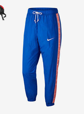Nike/耐克正品秋冬新款男士薄款刺绣束脚梭织长裤CD0422-480