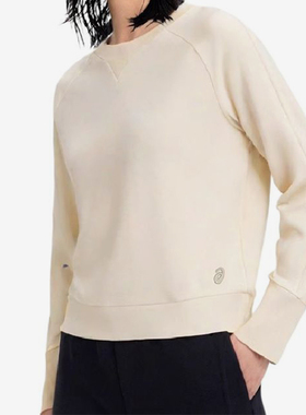 Asics/亚瑟士正品2025新款女子时尚简约卫衣套头衫2032D247-750