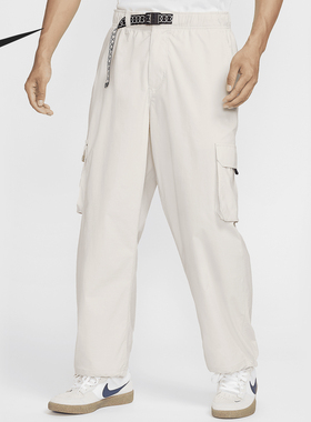 Nike/耐克正品当季新款男女梭织运动直筒工装长裤FV7348-104