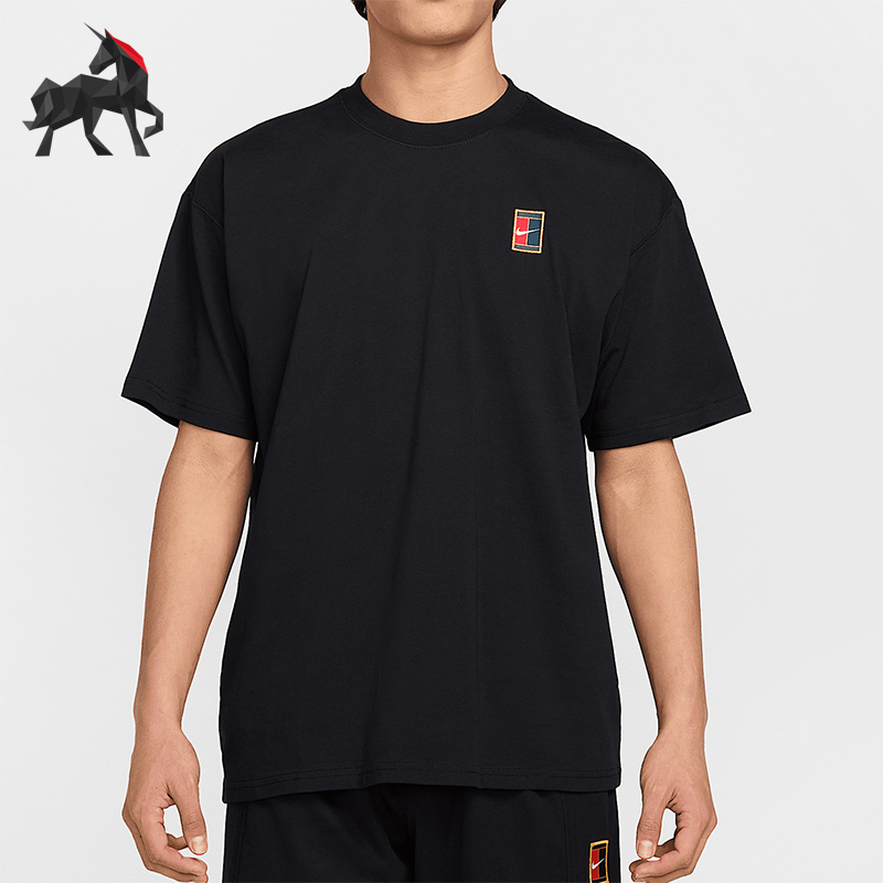 Nike/耐克正品2025夏季款男士透气针织经典运动短袖HJ3363-010