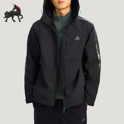 Adidas/阿迪达斯正品2025男士多口袋抓绒保暖户外运动外套KR2496