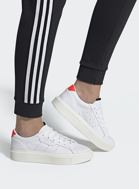 Adidas/阿迪达斯正品三叶草 SLEEK SUPER W女子经典休闲鞋EF1897