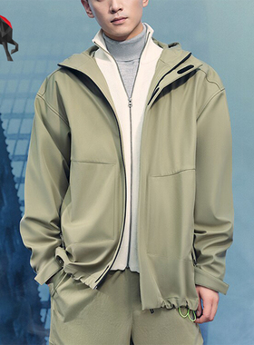 Adidas/阿迪达斯正品M TRAN JKT 2男士宽松连帽外套JM9155