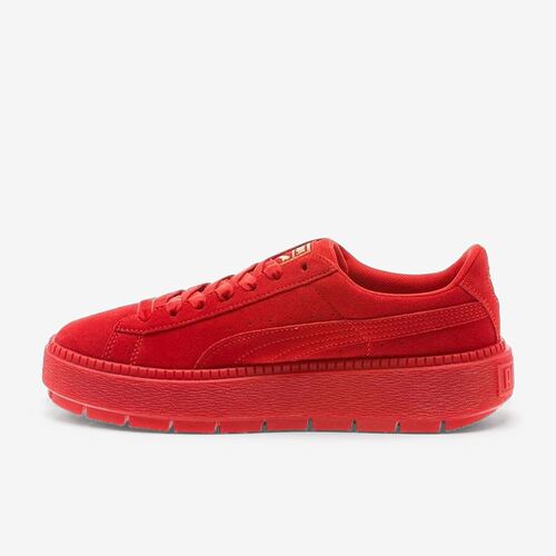 PUMA彪马正品Suede Platform Trace女款低帮耐磨板鞋367045-01